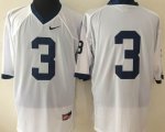 Penn State Nittany Lions #3 White college jersey