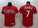 2017 Philadelphia Phillies #7 Maikel Franco red Flexbase Authentic Collection Jersey