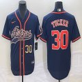 Nike Houston Astros #30 Kyle Tucker blue majestic baseball jerseys big logo Joint name -BD 01