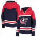 Custom Adidas Winnipeg Jets blue red personality Ice Hockey Hooded Sweatshirt