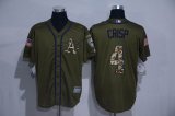 Oakland Athletics Coco Crisp #4 Green Salute to Service Stitched MLB Jersey