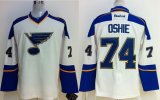 reebok St Louis Blues 74# T.J Oshie white nhl hockey Jerseys