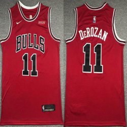 Nike Chicago Bulls #11 Derozanl red nba basketball jerseys-XD