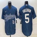 Nike Los Angeles Dodgers #5 Freddie Freeman blue majestic baseball Jerseys Joint name -BD 05