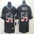 Dallas Cowboys #54 Jaylon Smith black USA flag Color Rush Limited Jerseys