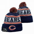 2024 Chicago Bears dark blue orange white NFL Sports Cuffed Knit Hats 01