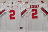 Ohio State Buckeyes #2 Emeka Egbuka White College NCAA Jersey -PNS