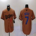 Nike Los Angeles Dodgers #7 Julio Urias majestic baseball jerseys Joint Name 02