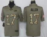 Nike Buffalo Bills #17 Josh Allen camo green Color Rush Limited Jersey