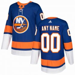 Custom Adidas New York Islanders blue hockey jersey