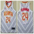 Atlanta Hawks #24 Fernando white nba basketball jerseys