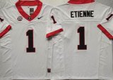 Georgia Bulldogs #1 Trevor Etienne white college football jersey-PNS