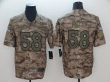 Denver Broncos #58 Von Miller Nike Camo Salute to Service Limited Jersey