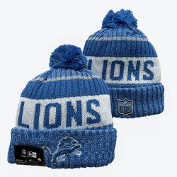 2024 Detroit Lions blue gray NFL Sports Cuffed Knit Hats 01