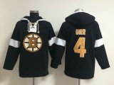 Boston Bruins #4 Bobby Orr Black NHL Hooded Sweatshirt