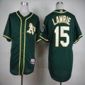 Oakland Athletics #15 Brett Lawrie Green baseball jerseys