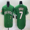 2023 World Cup Mexico #7 Julio Urias green majestic baseball jerseys 17