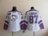 Pittaburgh Penguins 87 Crosby white nhl jersey