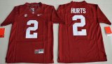 2016 Youth Alabama Crimson Tide Jalen Hurts 2 College Football Limited Jerseys - Crimson