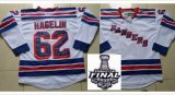 2014 stanley cup Rangers #62 Carl Hagelin White nhl Jersey