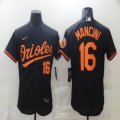 Nike Baltimore Orioles #16 Trey Mancini black Flexbase Authentic Collection Jersey-BD