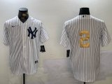 Nike New York Yankees #2 Derek Jeter White fashion majestic baseball Jersey-BD 04