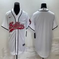 Nike Bulldog blank white NCAA and baseball jerseys Joint name-BD 01