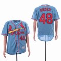 St Louis Cardinals #48 Harrison Bader skyblue Flexbase Authentic Collection Jersey