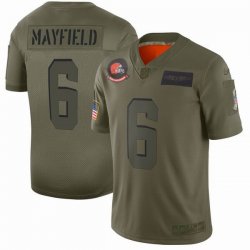 2019 Browns #6 Baker Mayfield Nike Salute to Service Limited Jersey