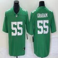 Nike Philadelphia Eagles #55 Graham green Color Rush Limited Jersey 03