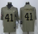 Nike New Orleans Saints 41 Kamara Olive Salute To Service Limited Jersey