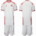 2022 World cup Denmark team white soccer jerseys away