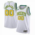 Customized Houston Rockets white throwback basketball jerseys