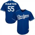 Los Angeles Dodgers #55 Russell Martin blue majestic baseball jersey