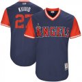 Los Angeles Angels #27 Kiiiiid blue classic baseball Jerseys