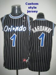 Custom Nike Orlando Magic name and number black nba jersey