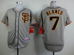 San Francisco Giants #7 Gregor Blanco gray MLB baseball Jerseys