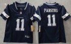 Women Dallas Cowboys 11# Micah Parsons blue Nike Vapor F.U.S.E. Limited Jersey