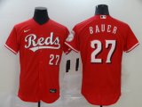 Cincinnati Reds #27 Trevor Bauer red Flexbase Authentic Collection Jersey