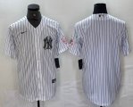 Nike New York Yankees blank white MLB baseball Jersey Joint name -BD