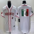 2023 World Cup Mexico blank white majestic baseball jerseys 26