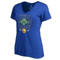 Women Golden State Warriors Fanatics Branded Royal 2018 NBA Playoffs Star Wars Win You Must V-Neck T-Shirt