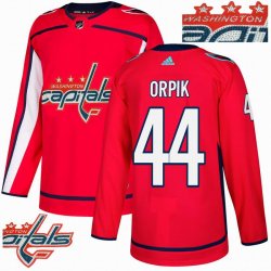 Custom Adidas Washington Capitals #44 Brooks Orpik red hockey Champion version