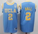 UCLA Bruins Lonzo Ball #2 blue College Basketball Authentic Jersey-S8