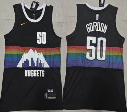 Nike Denver Nuggets #50 Aaron Gordon black nba basketball jersey -XD