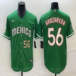 2023 World Cup Mexico #56 Randy Arozarena green majestic baseball jerseys 17