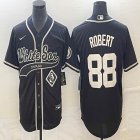 Nike Chicago White Sox #88 Luis Robert black MLB Baseball jerseys Joint name-BD 01