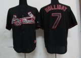 St.Louis Cardinals #7 Matt Holliday Black Fashion MLB Jerseys-ZH