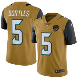 Jacksonville Jaguars Blake Bortles #5 yellow nike Color Rush Limited Jersey