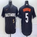 Nike Baltimore Orioles #5 Brooks Robinson black MLB Jerseys city version 04